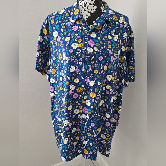 Men's Peanuts Short Sleeves Woven Shirt Size XL - Picture 5 of 14